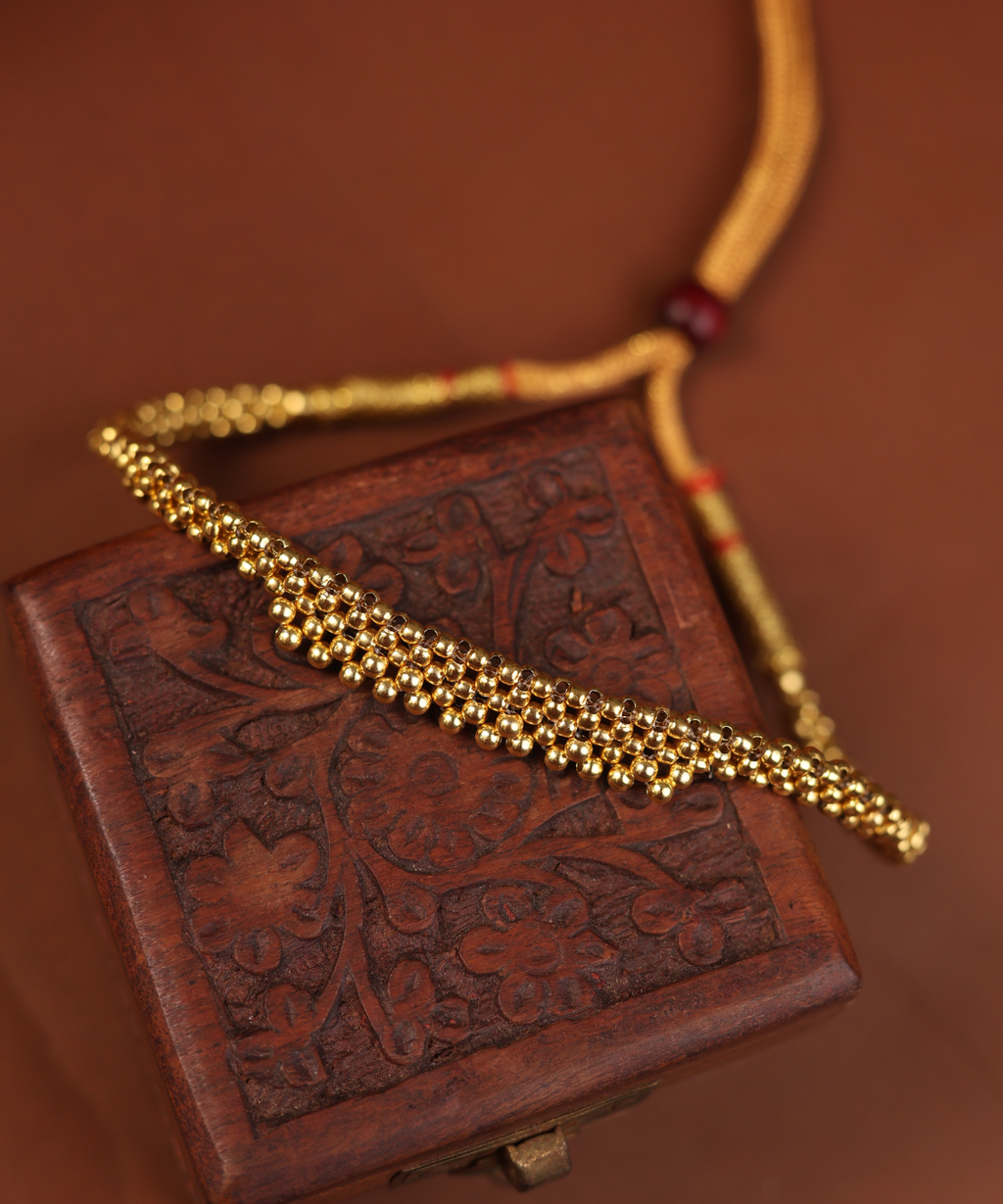 Exquisite Beaded Gold Plated Necklace