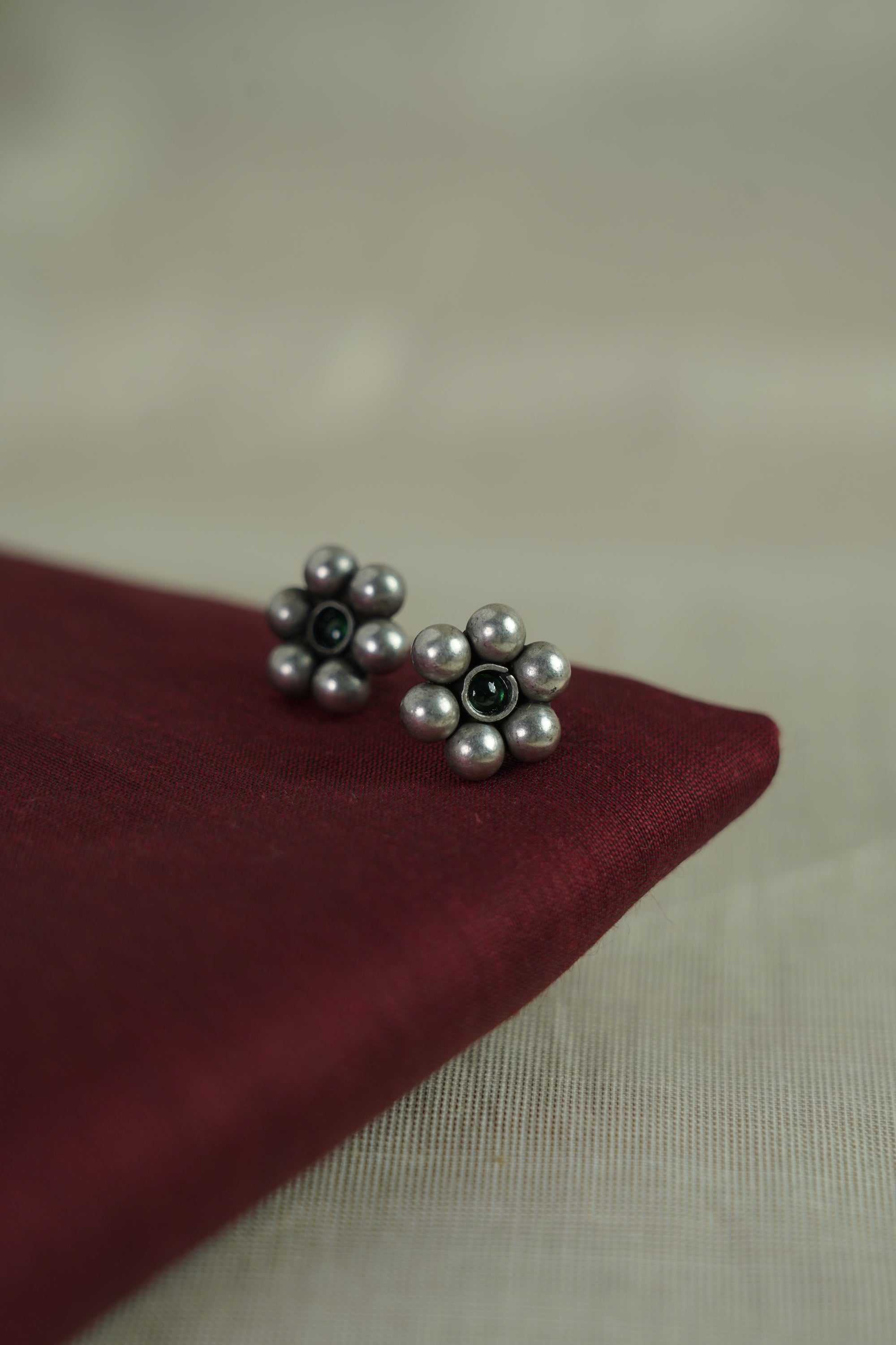 Floral Butti with Bead