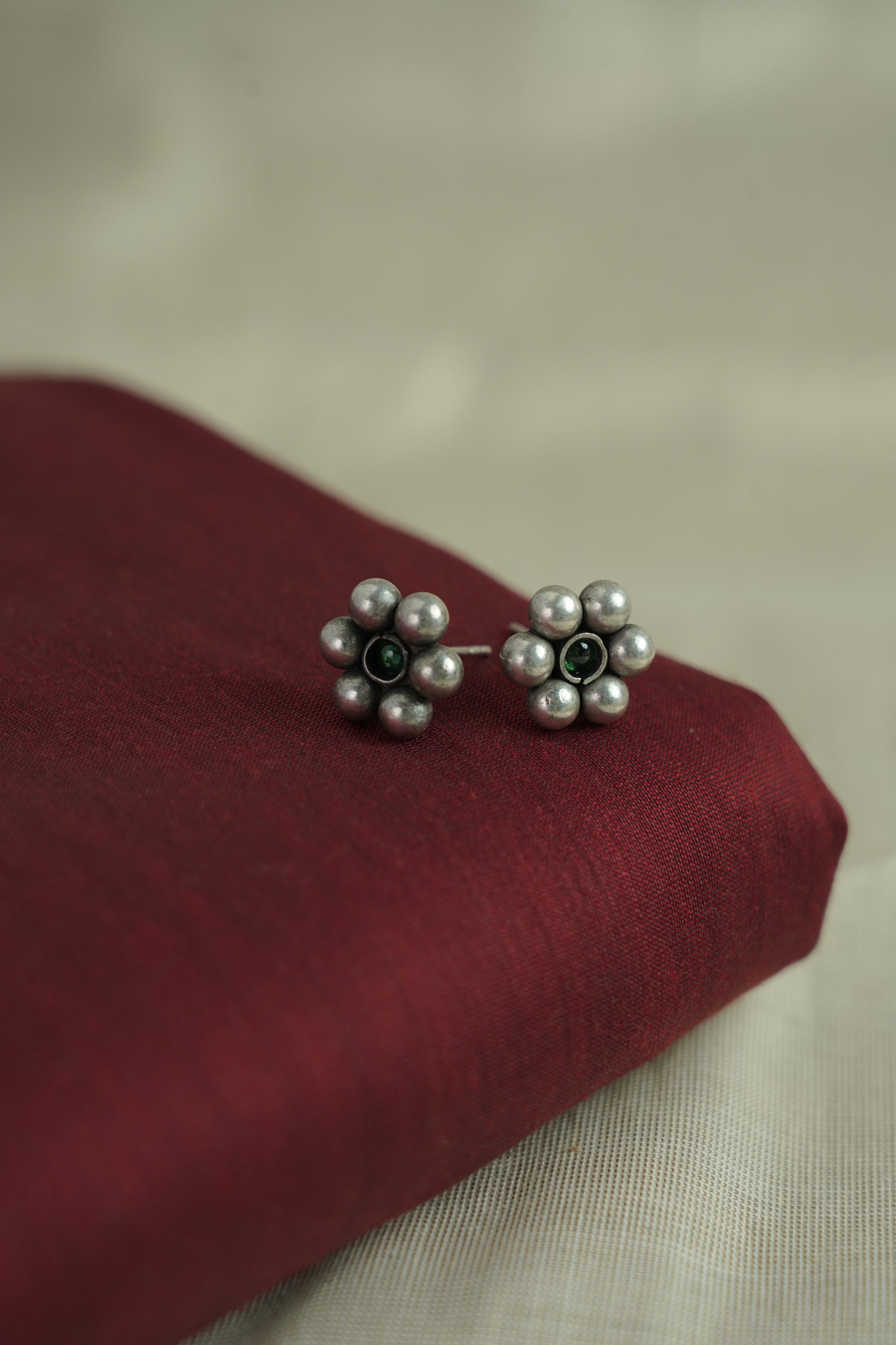 Floral Butti with Bead