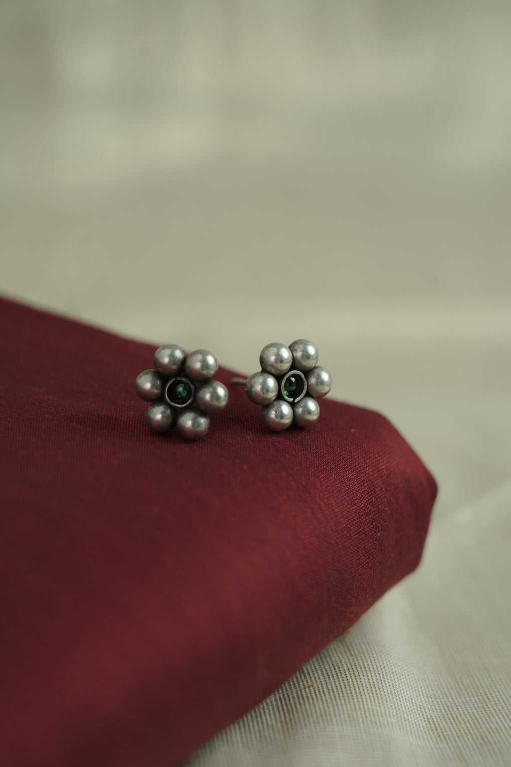 Floral Butti with Bead