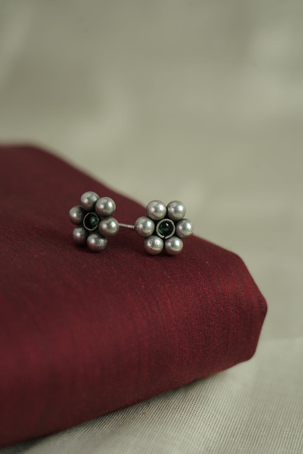 Floral Butti with Bead