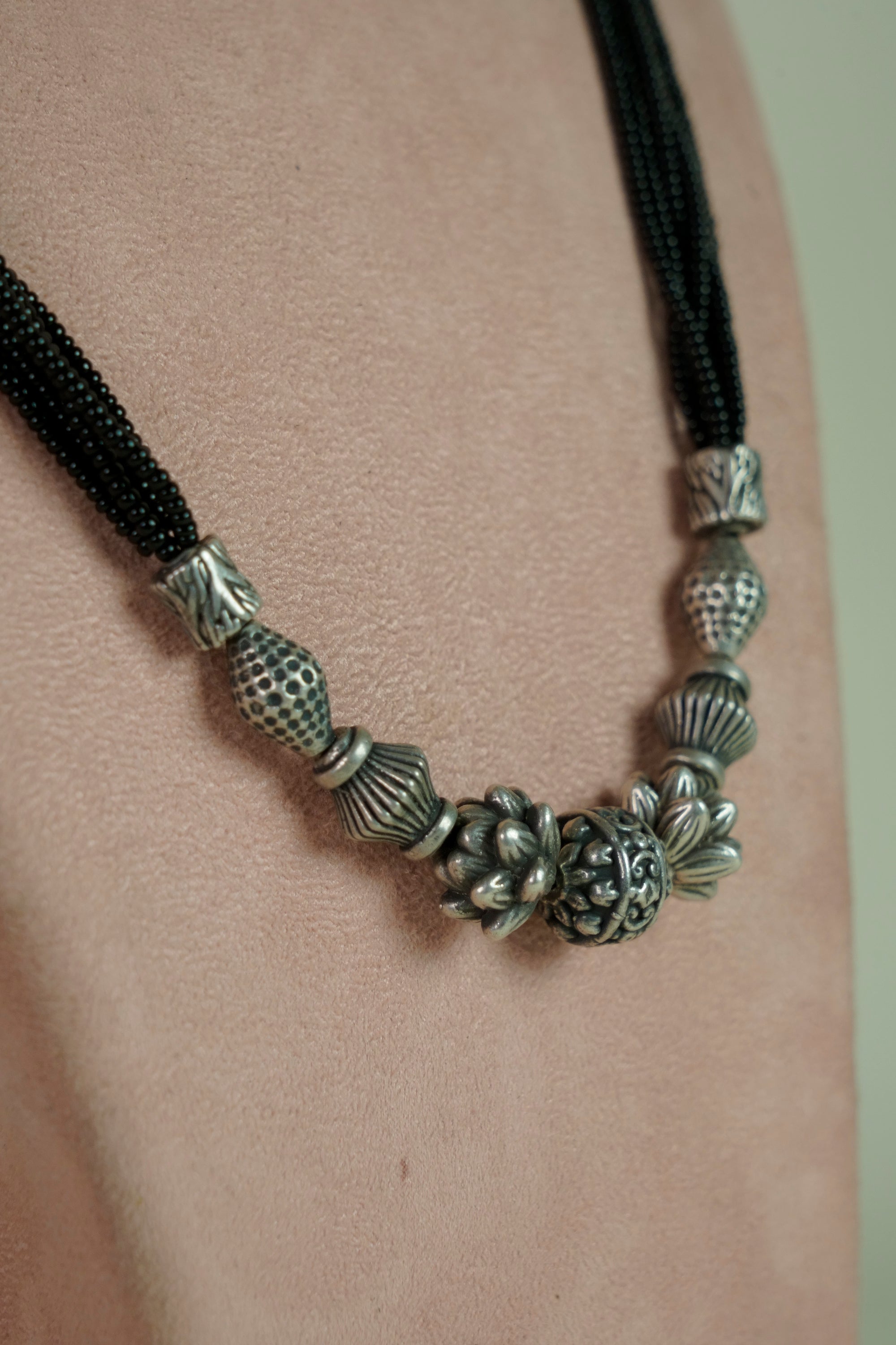 Dora Mangalsutra Oxidised