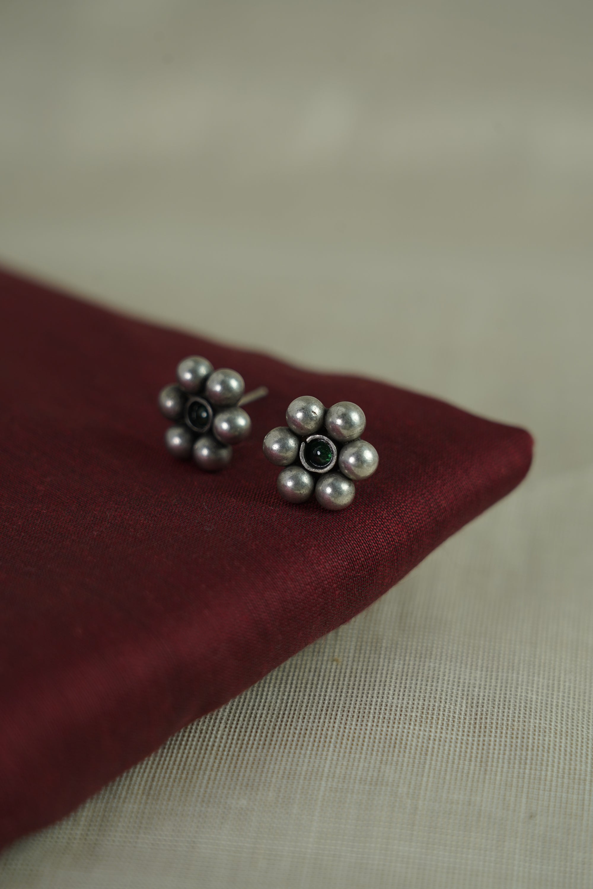 Floral Butti with Bead